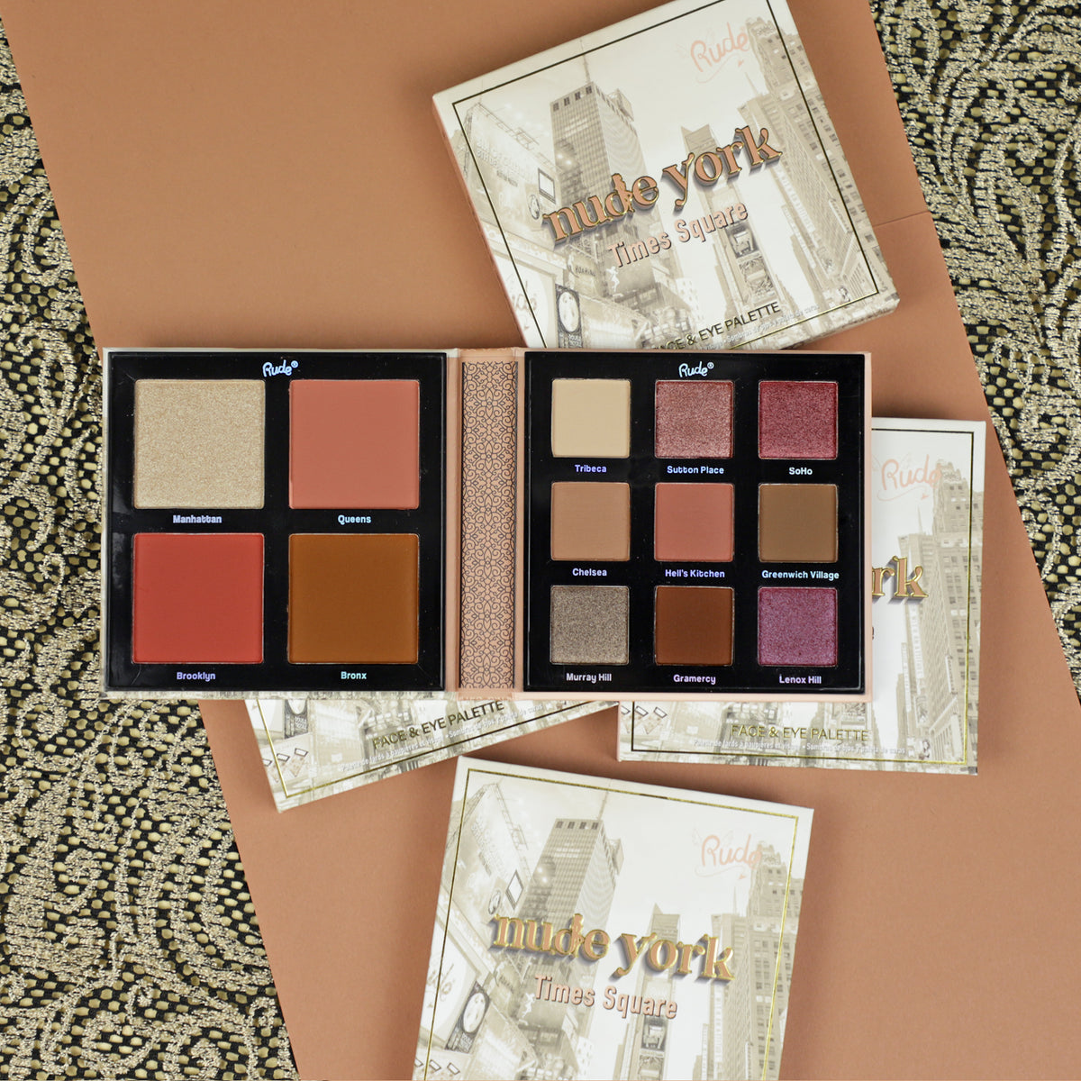 Rude Nude York Face & Eye Palette